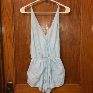 Victoria’s Secret PINK Light Blue Romper
